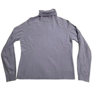 Valerie Stevens 100% Cashmere Sweater Turtleneck Womens Sz Medium Lilac Pullover